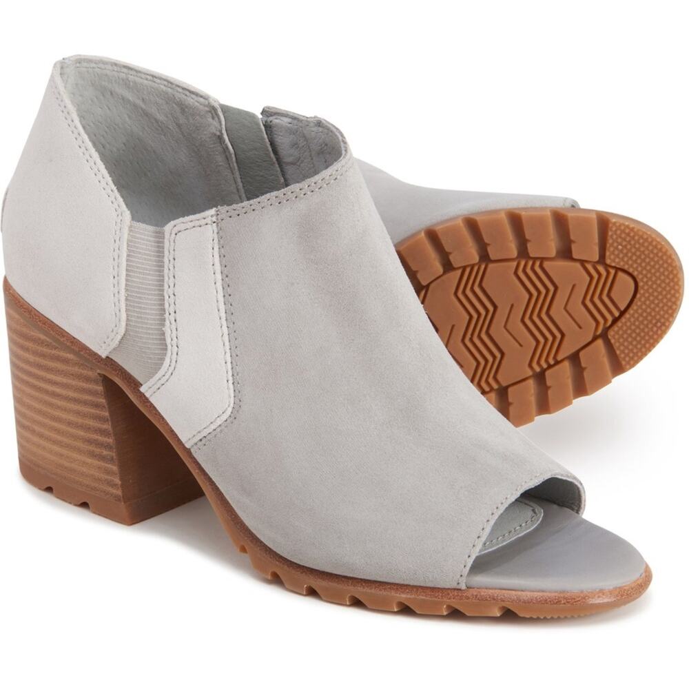 Sorel Gray and Brown Ankle Booties